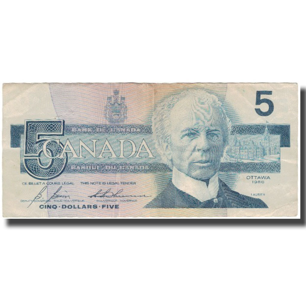 Biljet, Canada, 5 Dollars, 1986, KM:95c, TB+