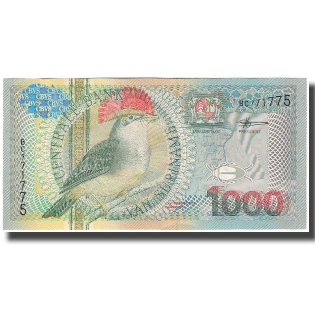 Banknot, Surinam, 1000 Gulden, 2000-01-01, KM:151, UNC(65-70)