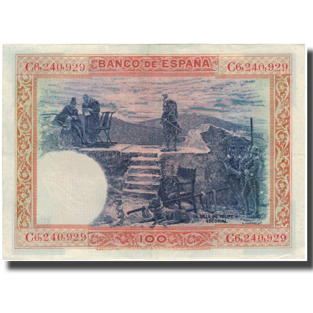 Banknot, Hiszpania, 100 Pesetas, 1925-07-01, KM:69a, EF(40-45)