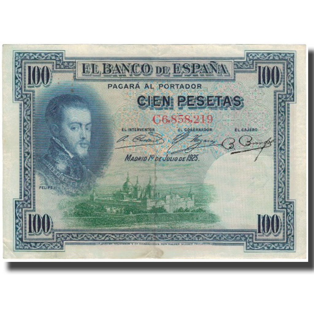 Banknote, Spain, 100 Pesetas, 1925-07-01, KM:69a, EF(40-45)