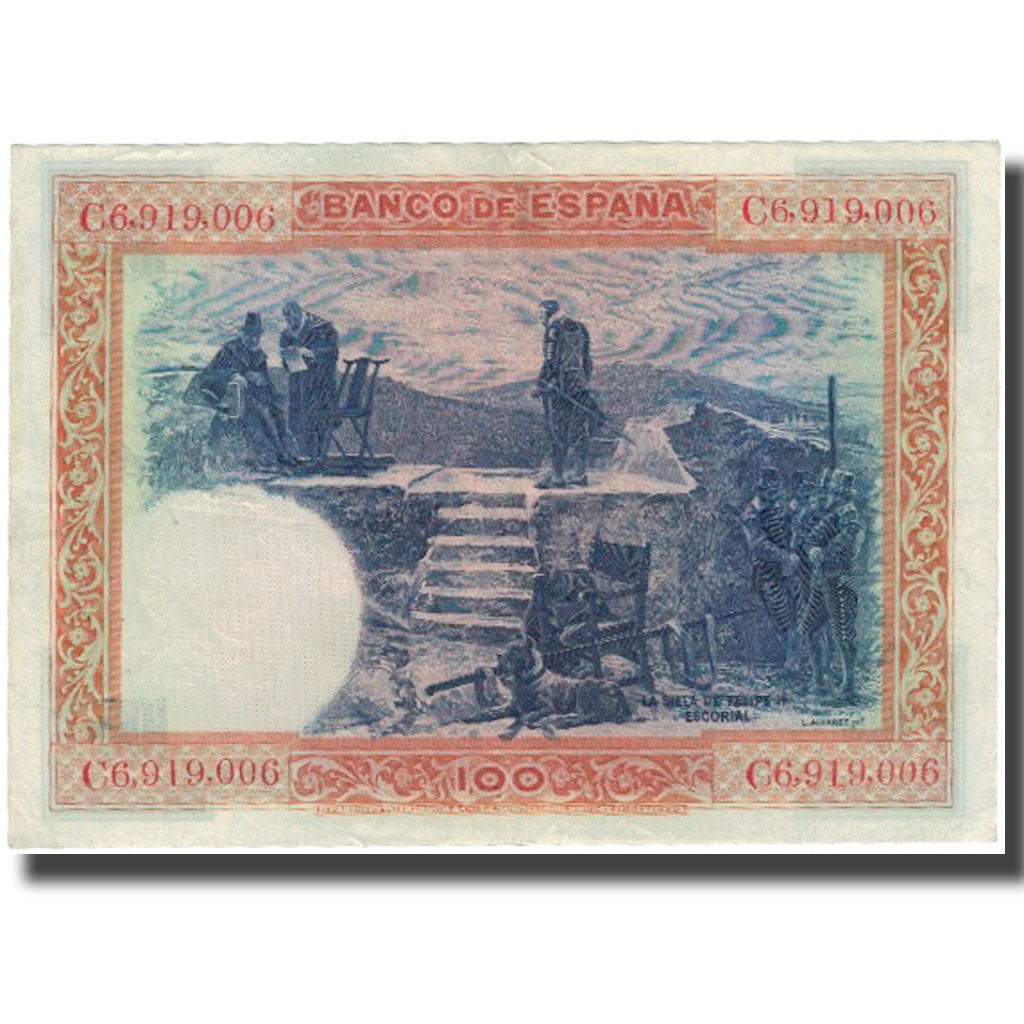 Banknot, Hiszpania, 100 Pesetas, 1925-07-01, KM:69a, EF(40-45)