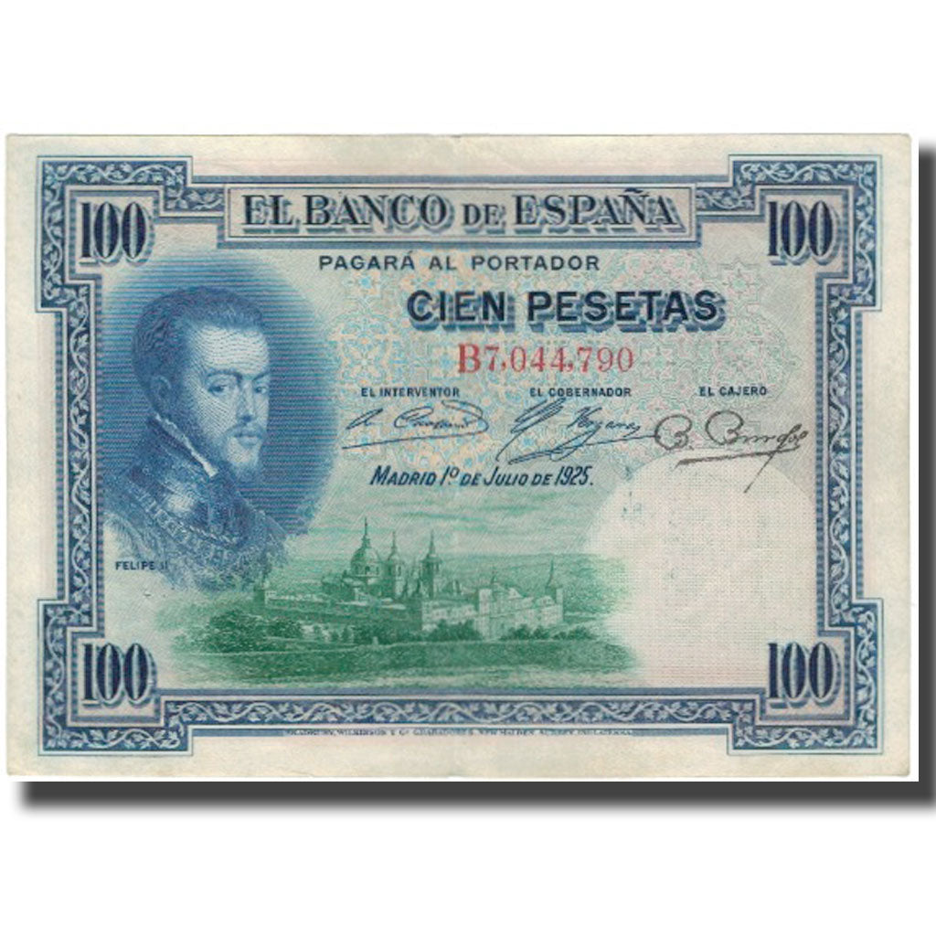 Banconote, Spagna, 100 Pesetas, 1925-07-01, KM:69a, BB