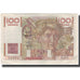 France, 100 Francs, Jeune Paysan, 1951-11-02, AU(55-58), Fayette:28.30, KM:128d