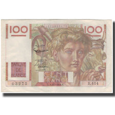 France, 100 Francs, Jeune Paysan, 1951-11-02, TTB, Fayette:28.30, KM:128d