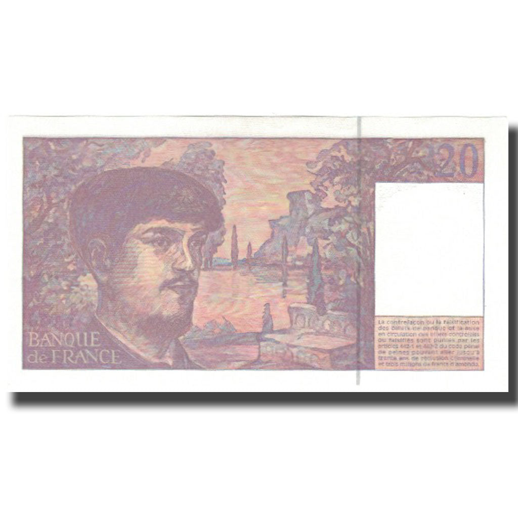 Francja, 20 Francs, Debussy, 1997, UNC(65-70), Fayette:66ter.2, KM:151i