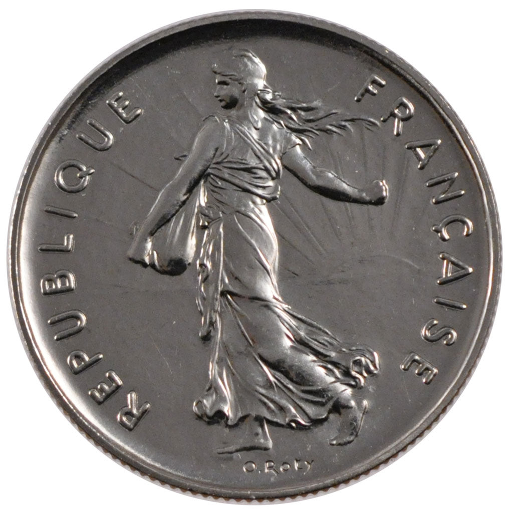 FRANCE, Semeuse, 5 Francs, 1990, Paris, KM #926a.1, MS(65-70), Nickel Clad...