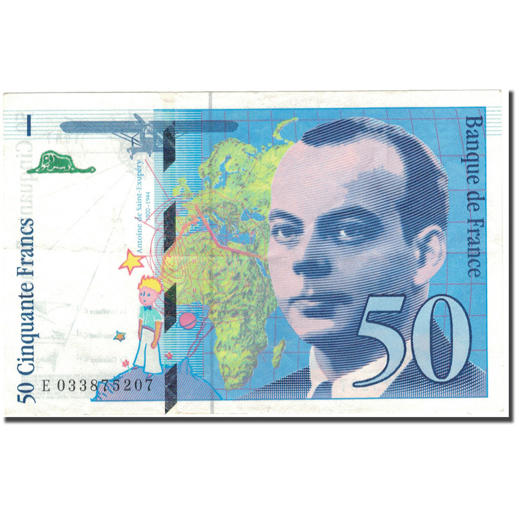 Frankreich, 50 Francs, St Exupéry, 1997, SS+, Fayette:73.4, KM:157Ad