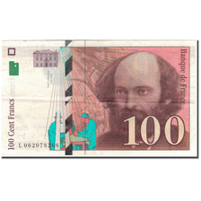 France, 100 Francs, Cézanne, 1998, EF(40-45), Fayette:74.2, KM:158a