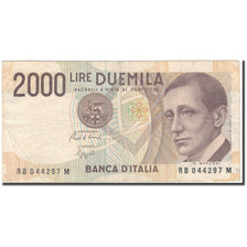 Billete, 2000 Lire, Italia, KM:115, BC