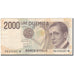 Banconote, Italia, 2000 Lire, KM:115, MB
