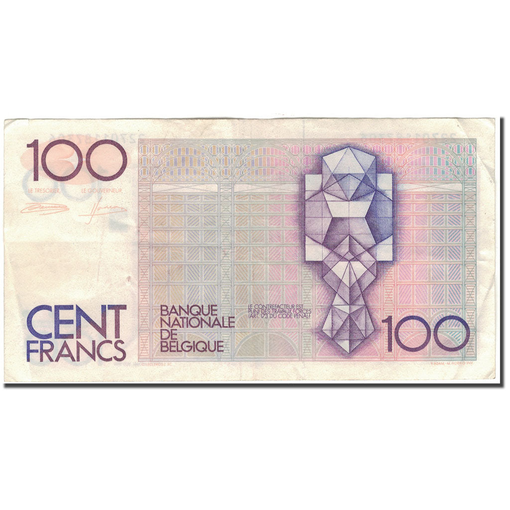 Banknot, Belgia, 100 Francs, KM:142a, VF(30-35)
