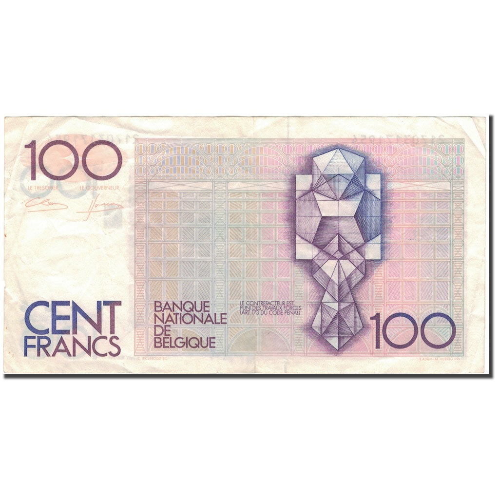 Billet, Belgique, 100 Francs, KM:142a, TB+