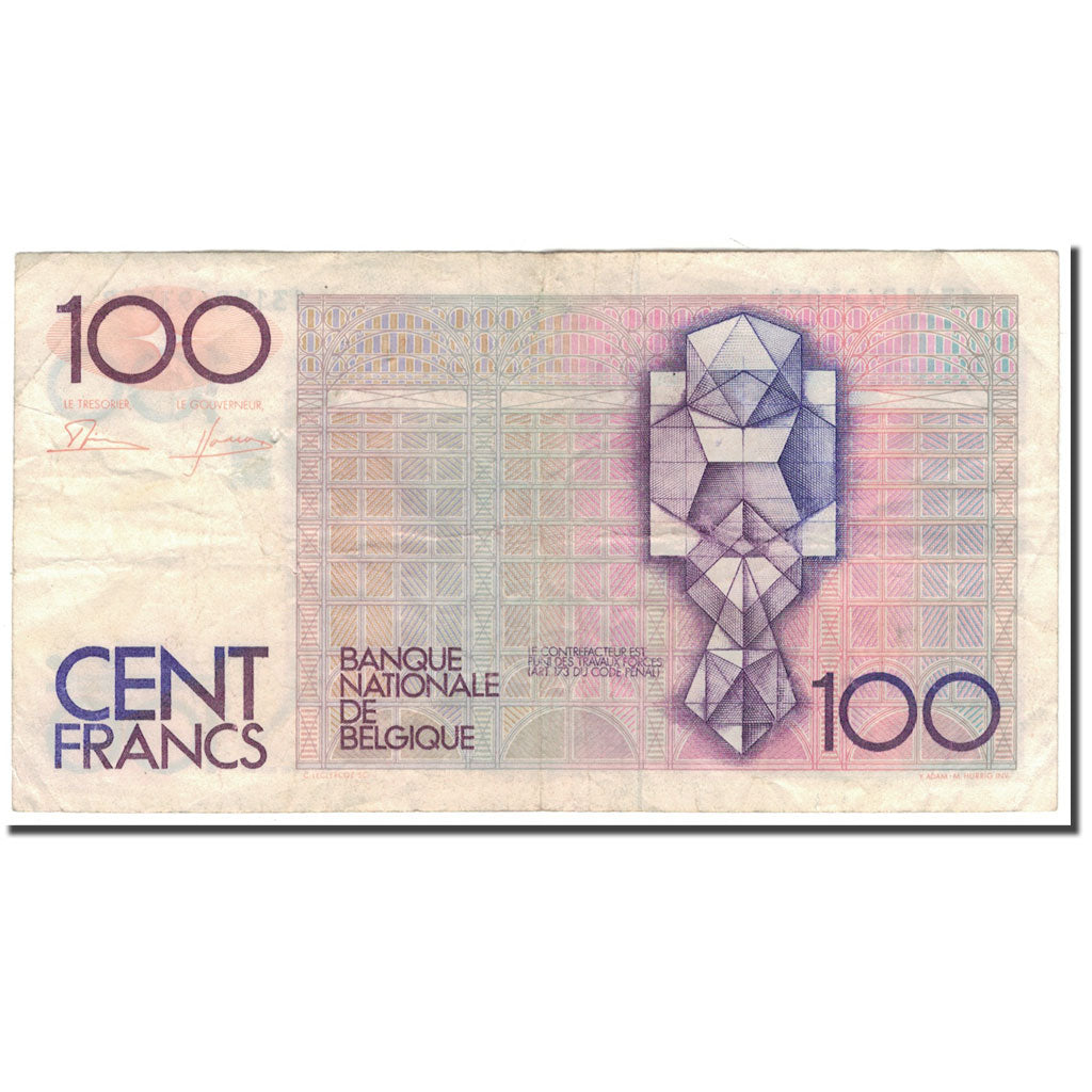 Banknote, Belgium, 100 Francs, KM:142a, F(12-15)