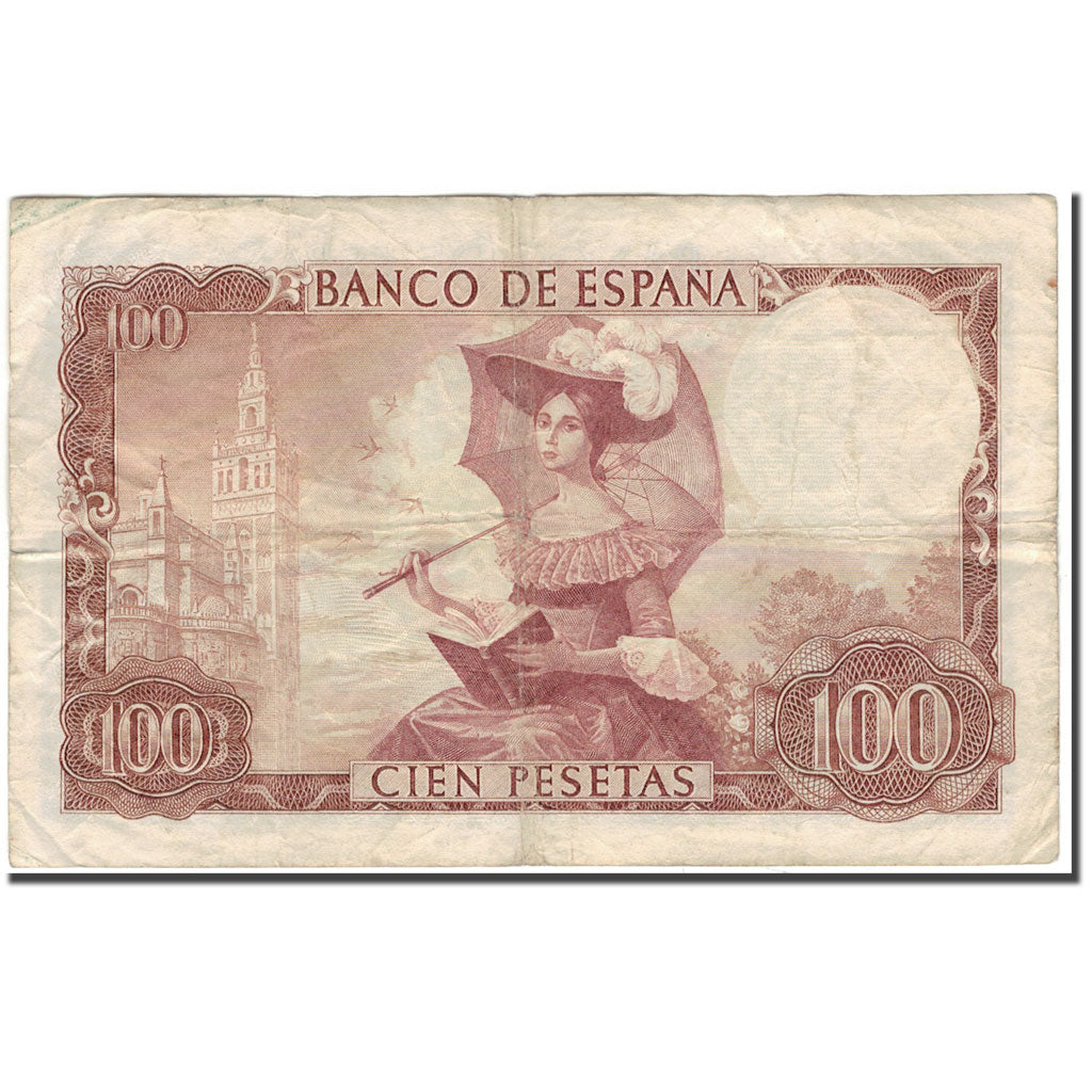 Banknote, Spain, 100 Pesetas, 1965-11-19, KM:150, VF(20-25)