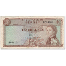 Banknot, Jersey, 10 Shillings, KM:7a, VF(20-25)