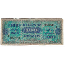 Francja, 100 Francs, Flag/France, 1944, VG(8-10), Fayette:25.4, KM:123c