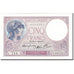 France, 5 Francs, Violet, 1940-11-28, NEUF, Fayette:4.15, KM:83