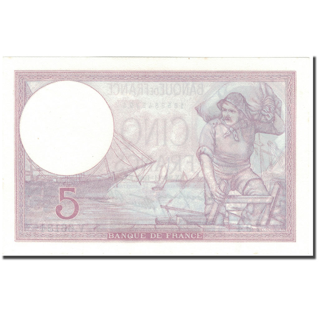 France, 5 Francs, Violet, 1940-11-28, NEUF, Fayette:4.15, KM:83