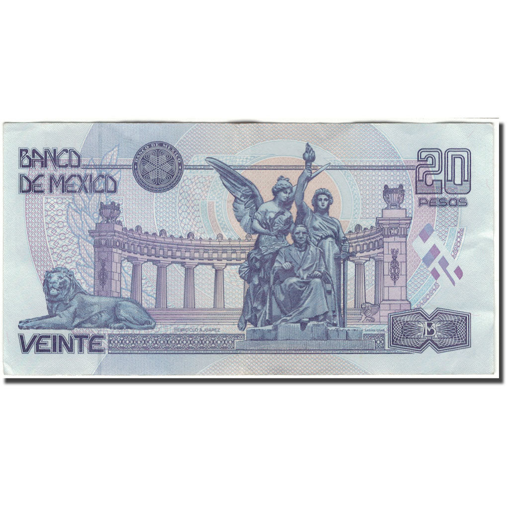 Billet, Mexique, 20 Pesos, 2000-08-25, KM:111, TTB