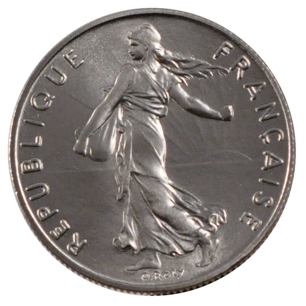 FRANCE, Semeuse, 1/2 Franc, 1984, Paris, KM #931.1, MS(65-70), Nickel, 19.5,...