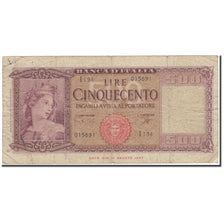 Banknote, Italy, 500 Lire, KM:80b, F(12-15)