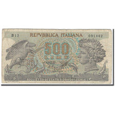 Banknote, Italy, 500 Lire, KM:93a, F(12-15)