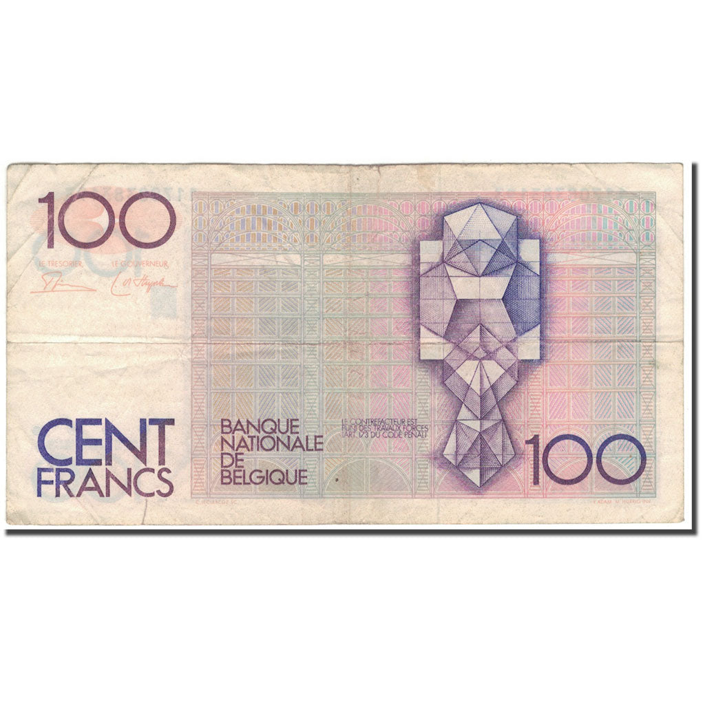 Billet, Belgique, 100 Francs, KM:142a, B+