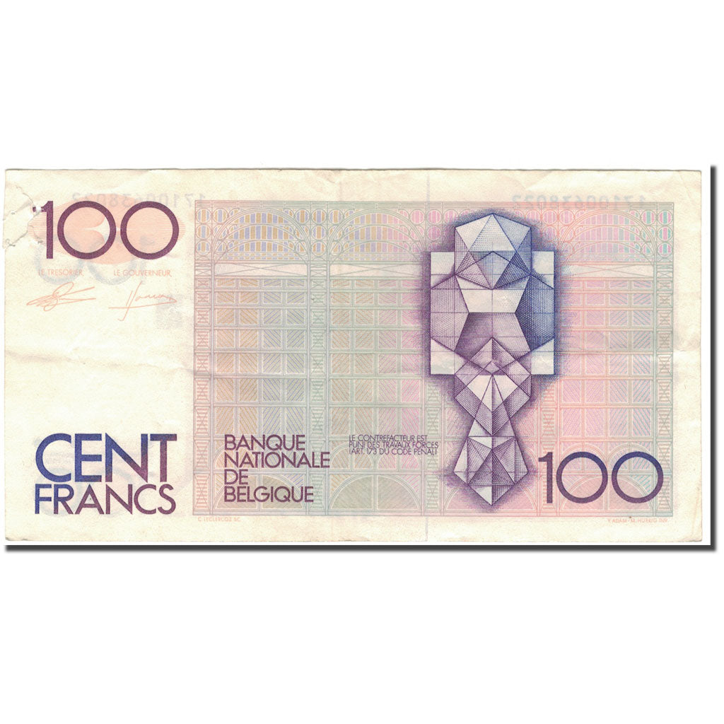 Banknot, Belgia, 100 Francs, KM:142a, VF(30-35)