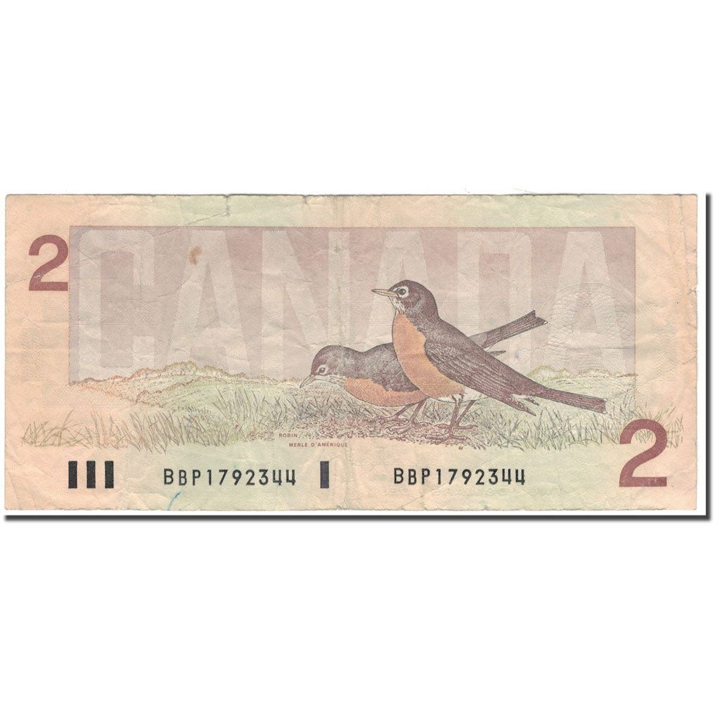 Banknot, Canada, 2 Dollars, 1986, KM:94b, F(12-15)