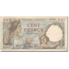 França, 100 Francs, Sully, 1942-03-05, VF(30-35), Fayette:26.67, KM:94