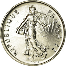 Coin, France, Semeuse, 5 Francs, 1984, Paris, MS(65-70), Nickel Clad