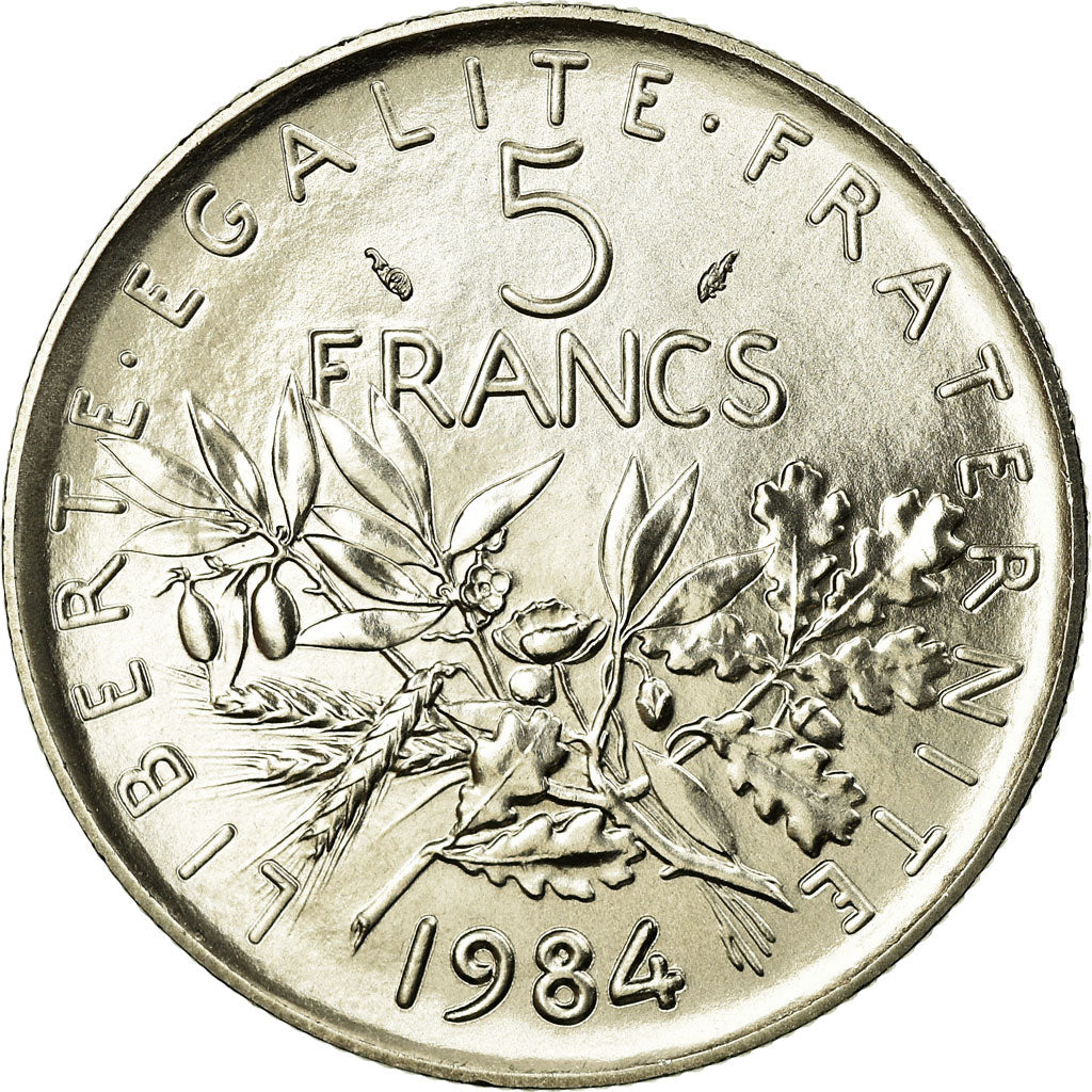 Coin, France, Semeuse, 5 Francs, 1984, Paris, MS(65-70), Nickel Clad