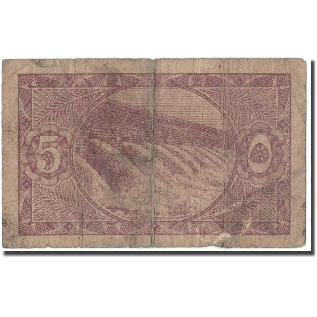 Banknot, Egipt, 5 Piastres, KM:163, VG(8-10)