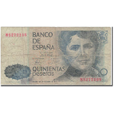 Banknot, Hiszpania, 500 Pesetas, 1970-10-23, KM:157, G(4-6)