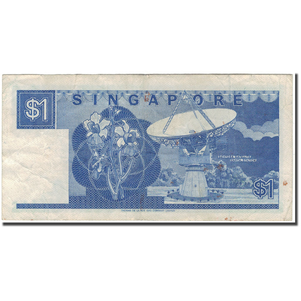 Banknot, Singapur, 1 Dollar, KM:18a, VF(20-25)