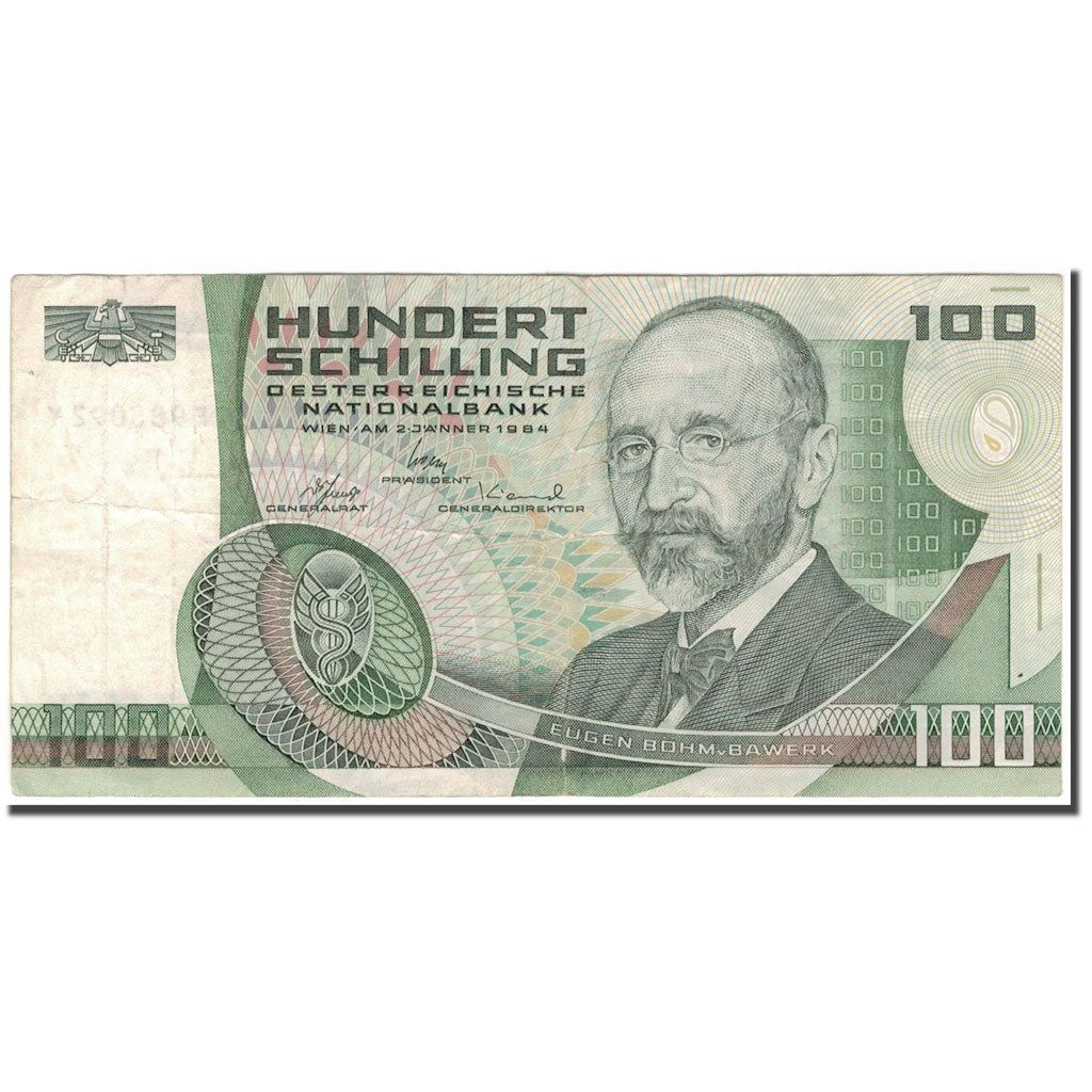 Banknot, Austria, 100 Schilling, 1984, KM:150, VF(30-35)