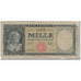 Banknote, Italy, 1000 Lire, KM:82, G(4-6)