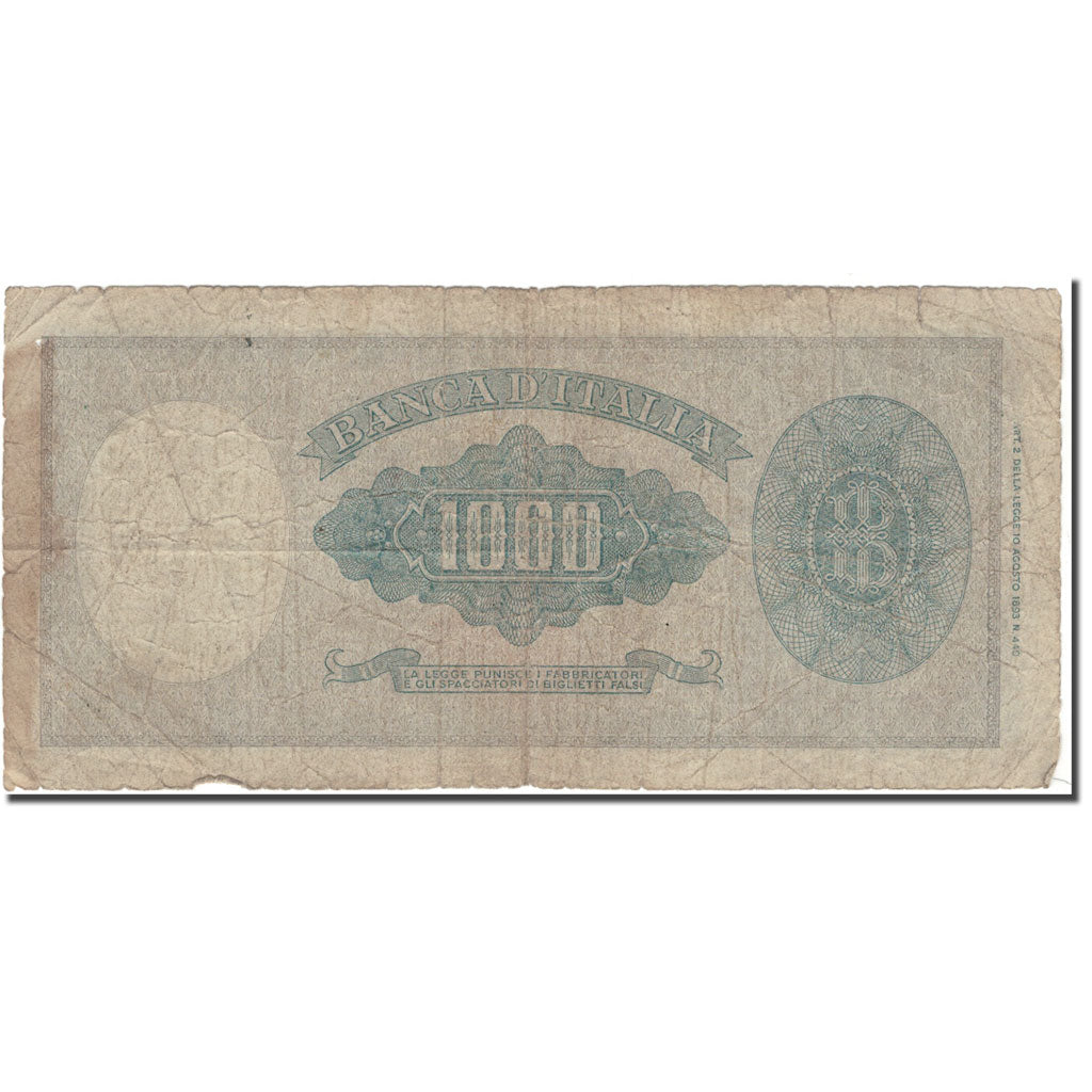 Billet, Italie, 1000 Lire, KM:82, AB+