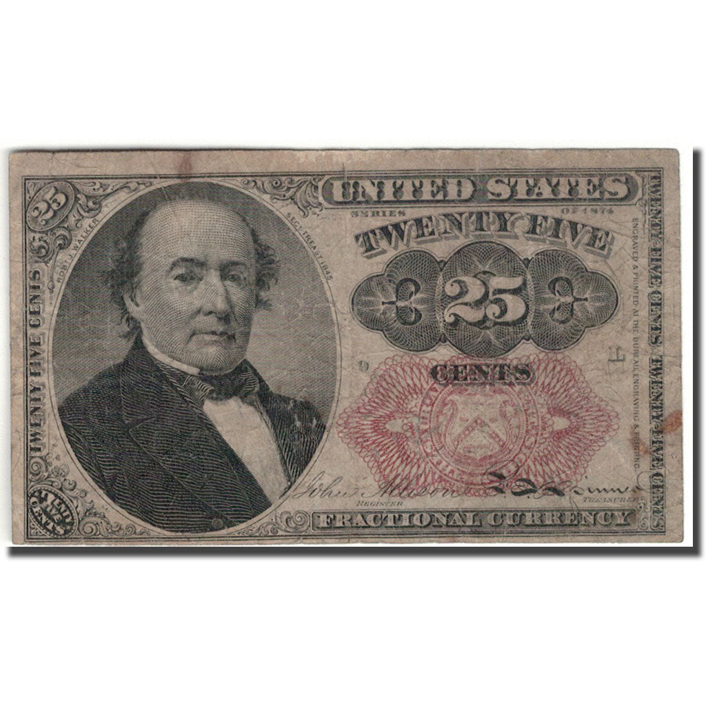 Billete, 25 Cents, 1874, Estados Unidos, KM:3351, BC