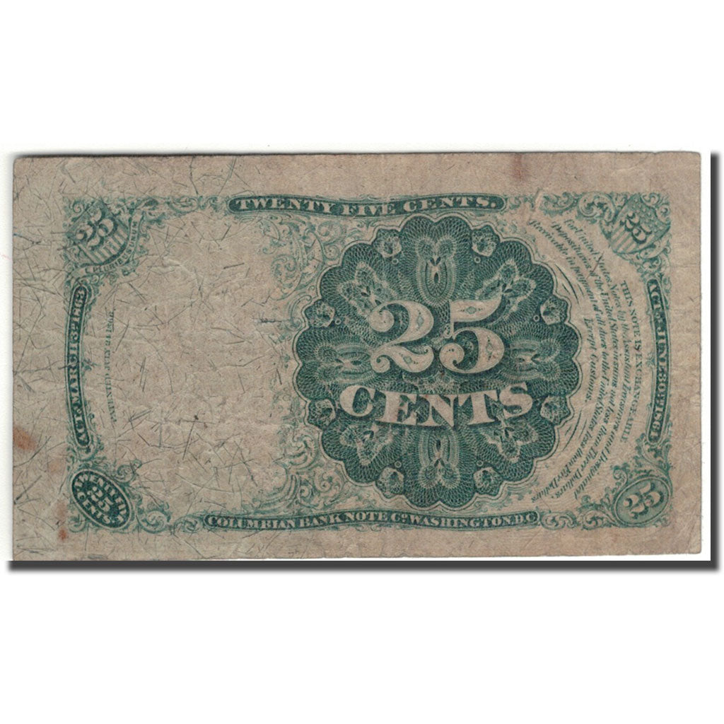 Billete, 25 Cents, 1874, Estados Unidos, KM:3351, BC