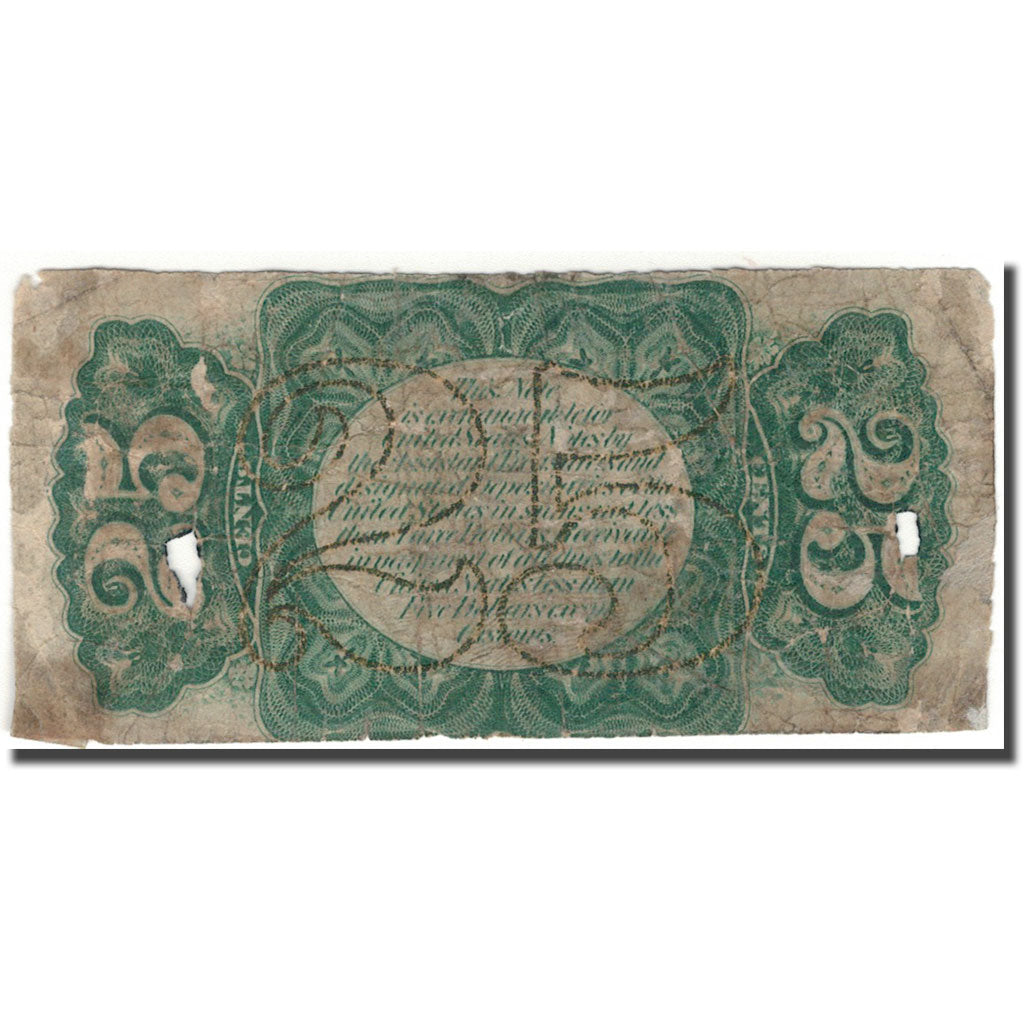 Billete, 25 Cents, 1863, Estados Unidos, KM:3265, RC
