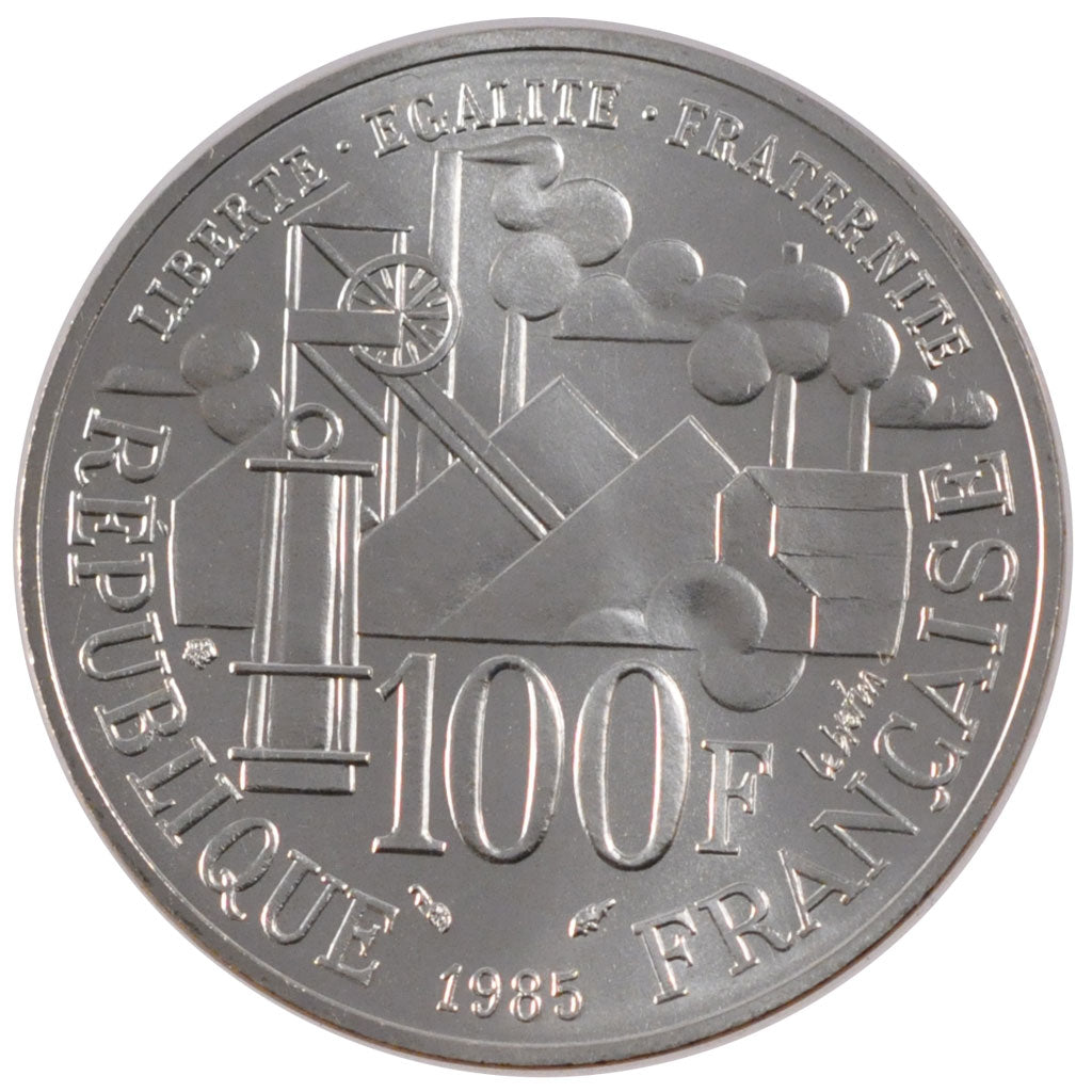 FRANCE, 100 Francs, 1985, MS(63), Silver, Gadoury #900, 15.00