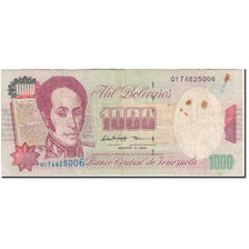 Banknot, Venezuela, 1000 Bolivares, 1998-08-06, KM:76d, VF(20-25)