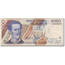 Banknote, Ecuador, 5000 Sucres, 1993-08-20, KM:128a, F(12-15)