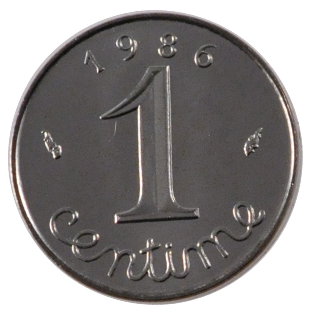 Francia, Épi, Centime, 1986, Paris, FDC, Acciaio inossidabile, Gadoury:91