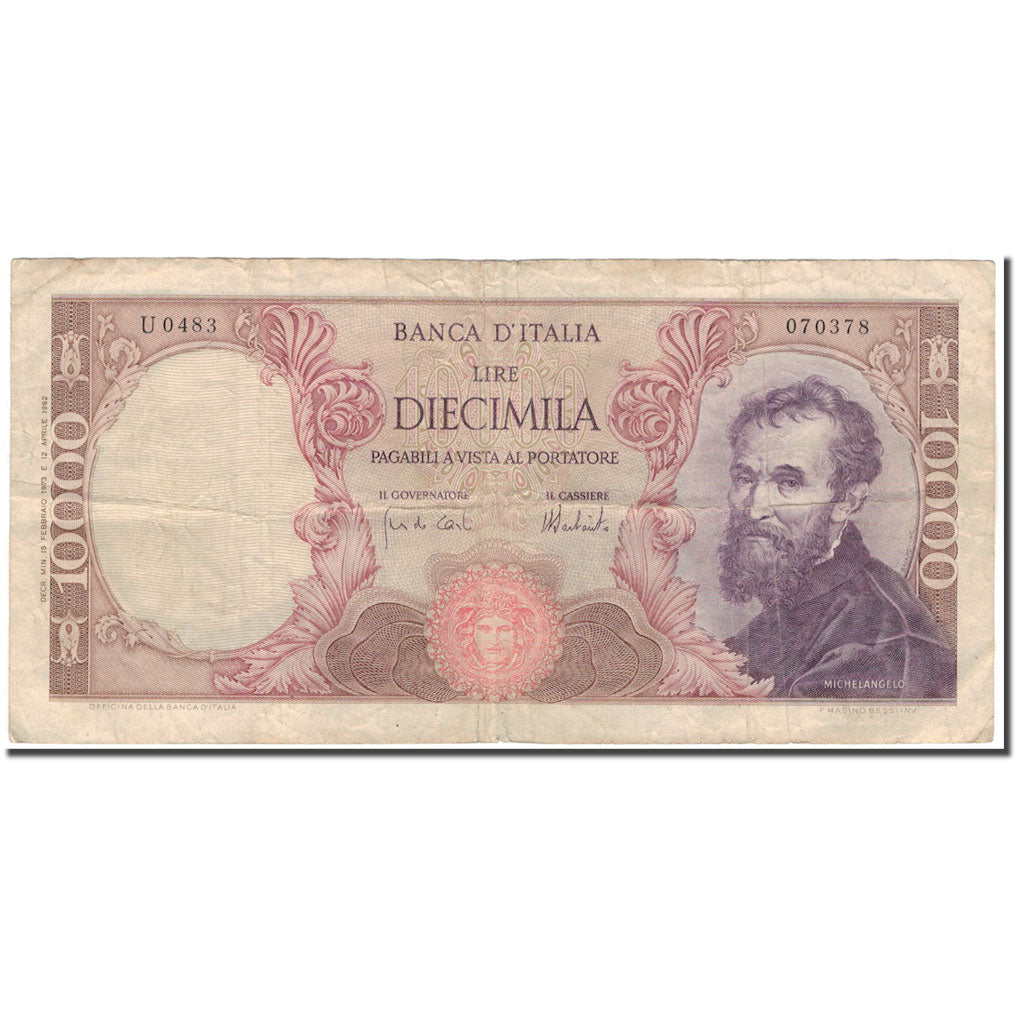 Billet, Italie, 10,000 Lire, KM:97f, TB