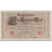 Billete, 1000 Mark, 1910, Alemania, KM:44b, BC+