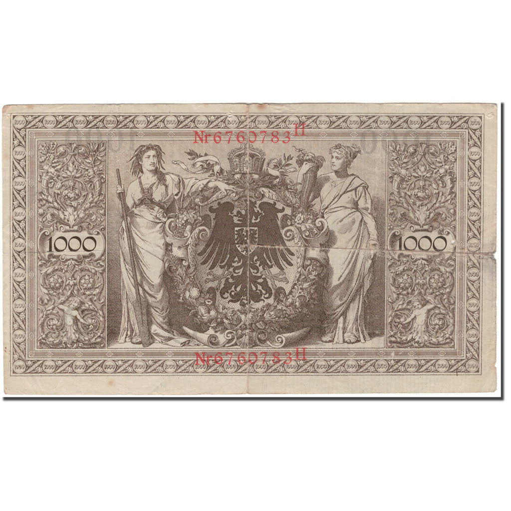 Banknot, Niemcy, 1000 Mark, 1910, KM:44b, VF(30-35)