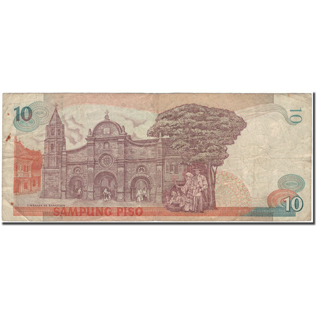 Banknot, Filipiny, 10 Piso, 1949, KM:161c, VF(20-25)