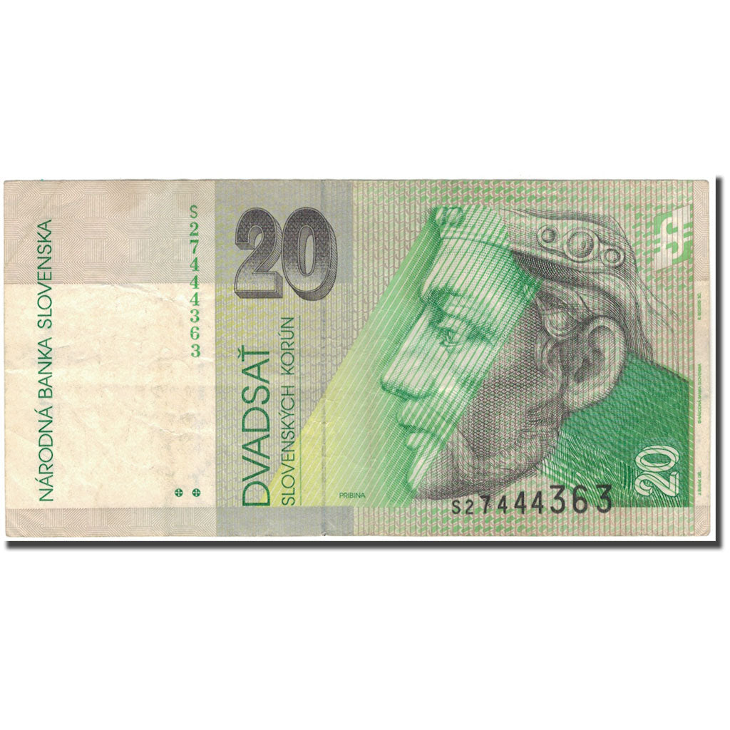 Banknot, Słowacja, 20 Korun, 2001-08-31, KM:20e, EF(40-45)